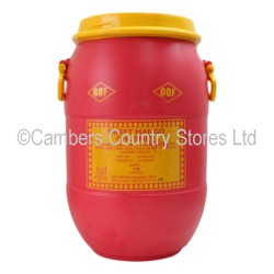 Used Yellow/Red Barrel 40 Litre